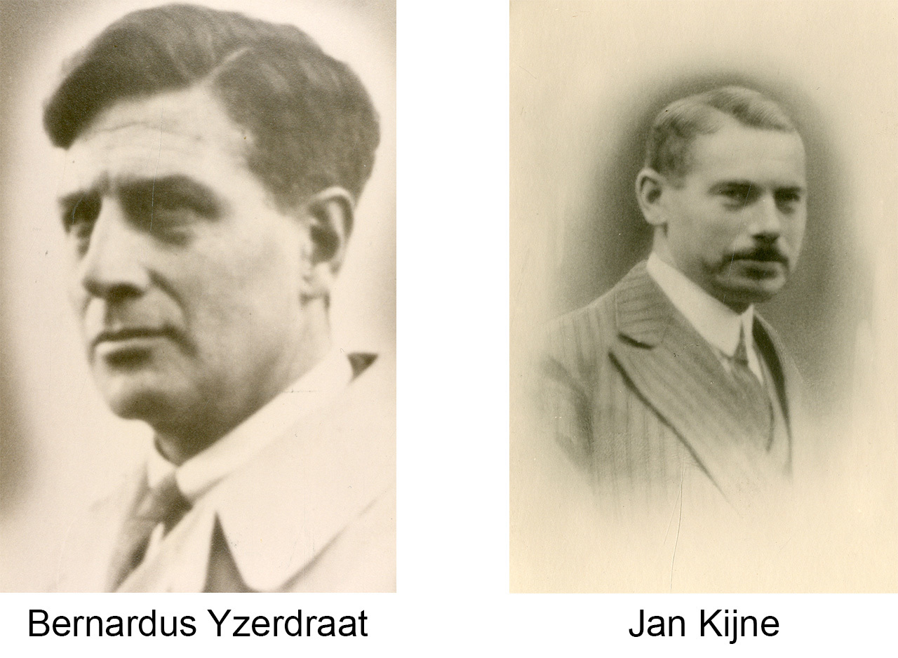Verzetsleden van het eerste uur, Bernardus IJzerdraat en Jan Kijne. Collectie Stadsarchief Vlaardingen, P5898-P1034.